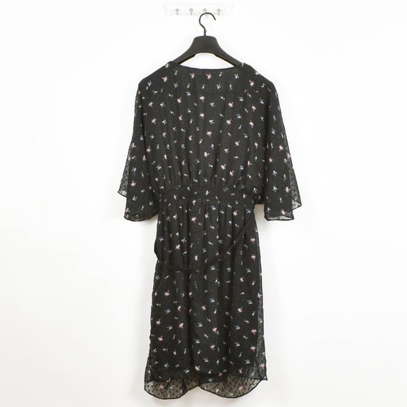 City Chic Women's Plus Floral Faux Wrap Midi Dress - Picture 3 of 7